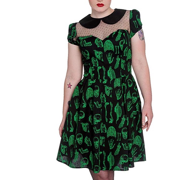 Hell Bunny Dresses & Skirts - Skull & Bone Anatomy Theme dress